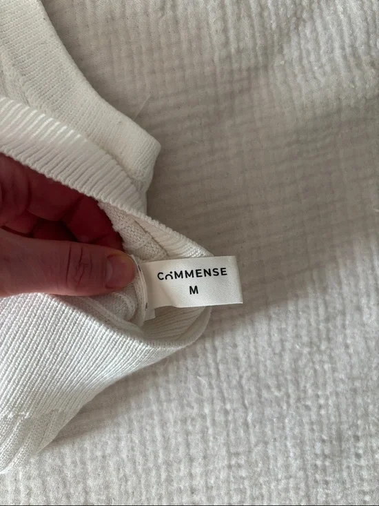 White Ribbed Swearer Tank - Picture 7 of 7